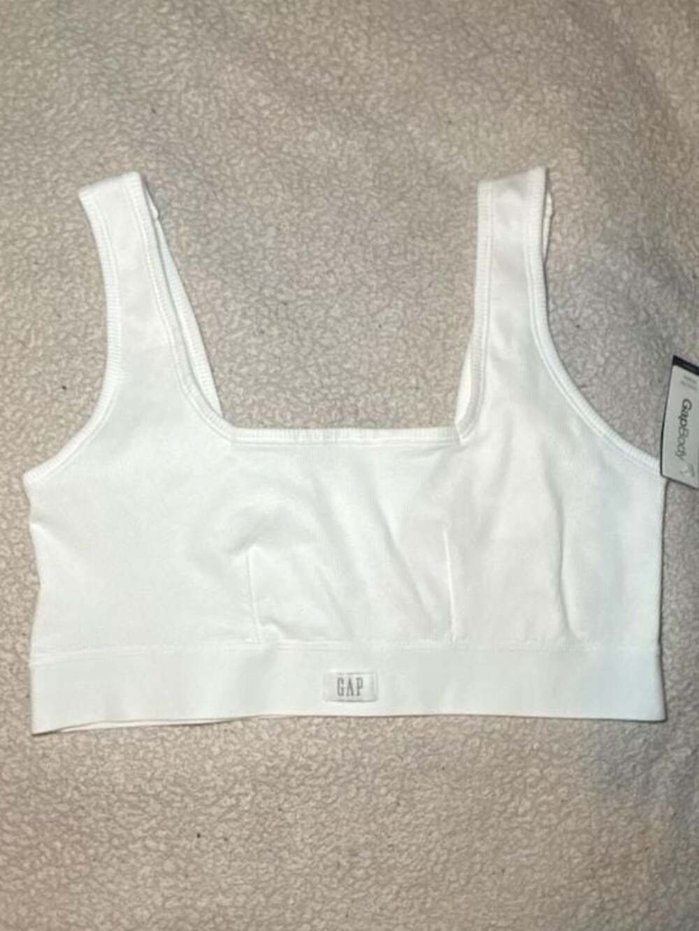 GapBody Logo Comfort Bralette in Optic White